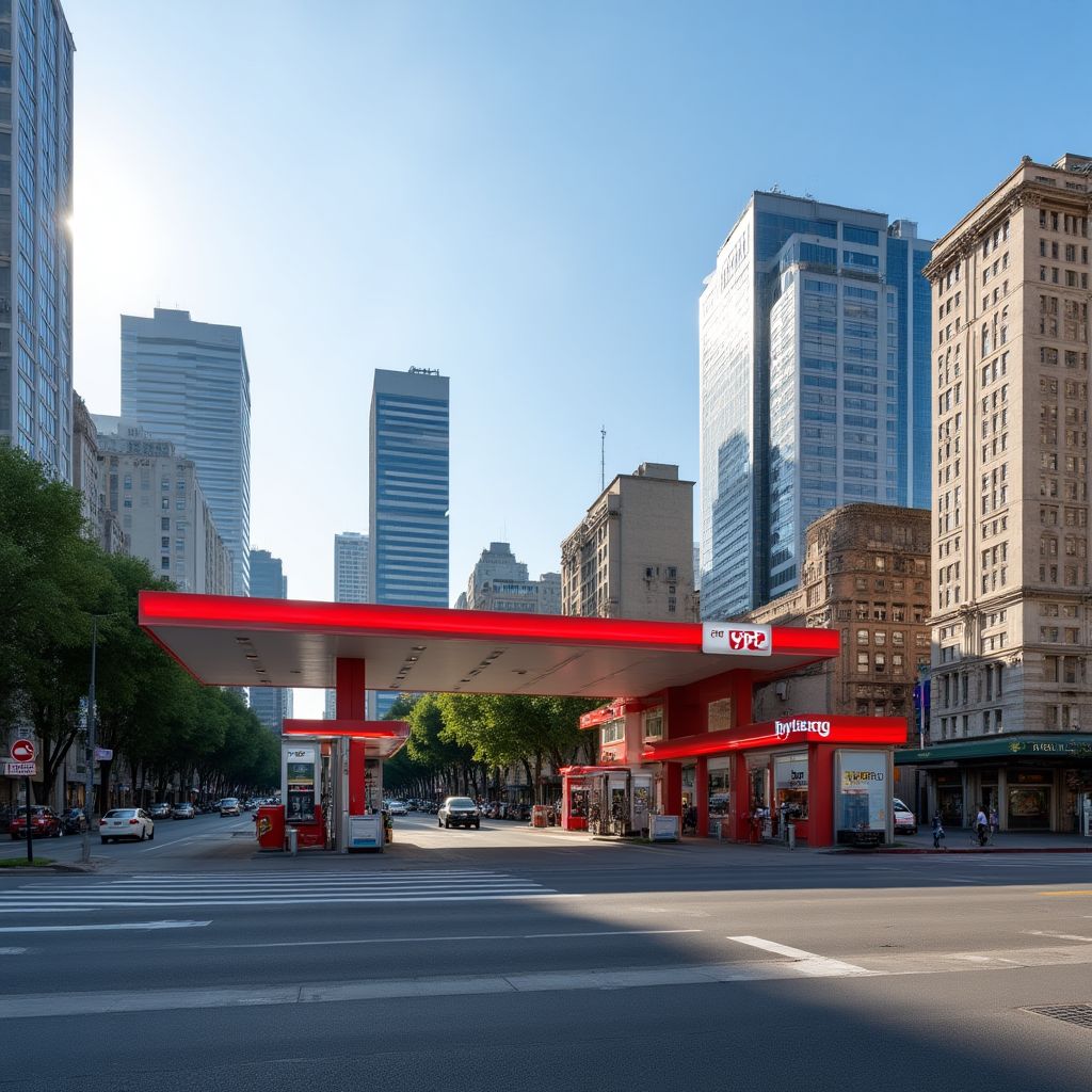 Estación YPF en Buenos Aires