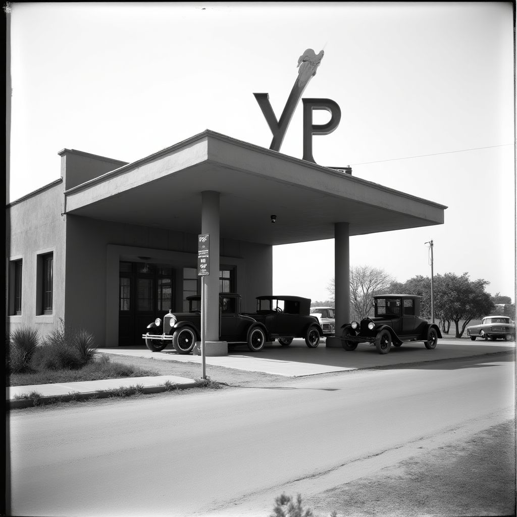 Imagen histórica de YPF