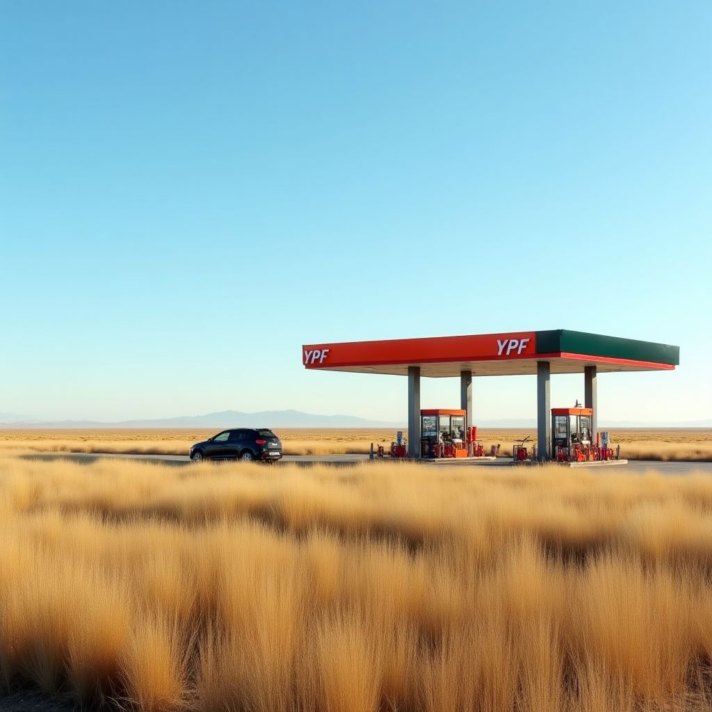 Estación YPF en La Pampa